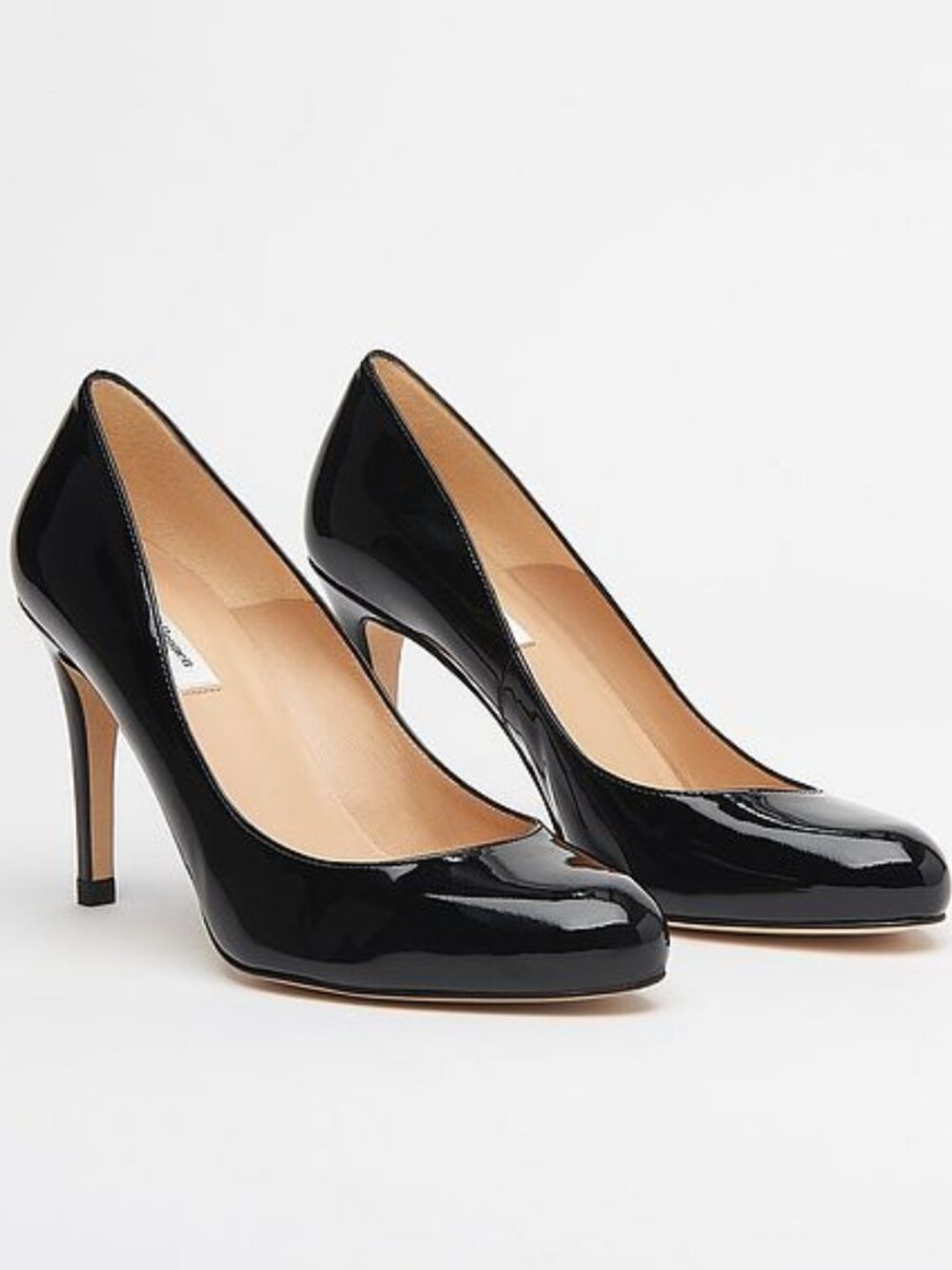 L.K. Bennett Stila Black Patent Courts Size 37 (US 7)